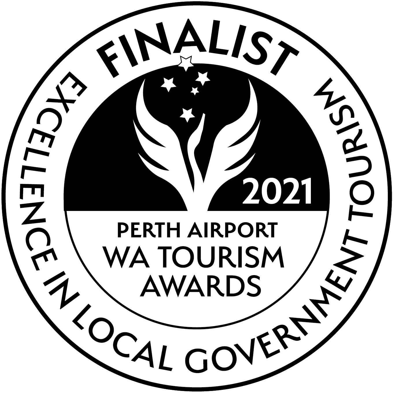 2021 Perth Airport WA Tourism Awards Finalist in Local Government Tourism