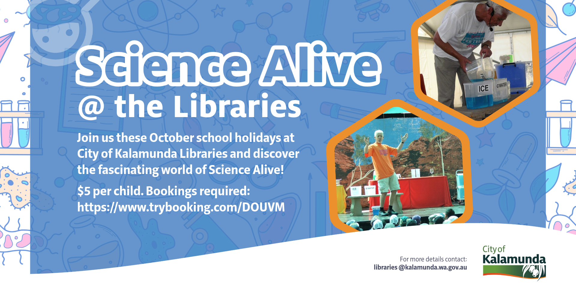 Science Alive banner Science Alive Banner