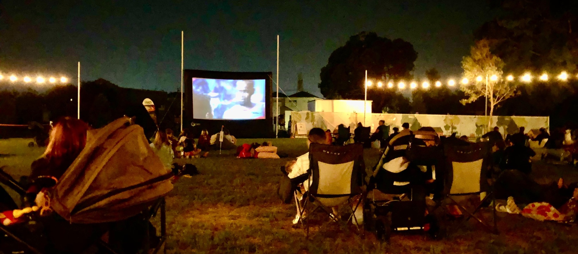 Noel Morich Park in Forrestfield hosting Sunset Movies in March 2022