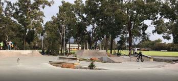 Forrestfield 605SK8 View of the skating facilities available at the skate park named 605SK8 located in Forrestfield