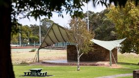 View of the sound shell located at Stirk Park in Kalamunda