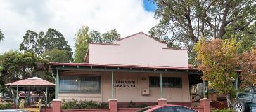 Town Square Hall - Front View Front view from the road of Town Square Hall located in Kalamunda