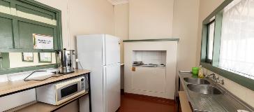 View of the kitchen at Town Square Hall located in Kalamunda