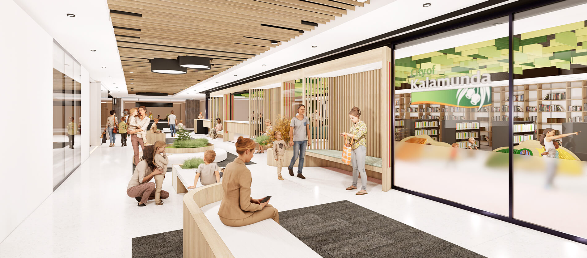Artist impression of Forrestfield Library relocation