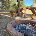 Fire pit at Maamba Reserve at Hartfield Park located in Forrestfield
