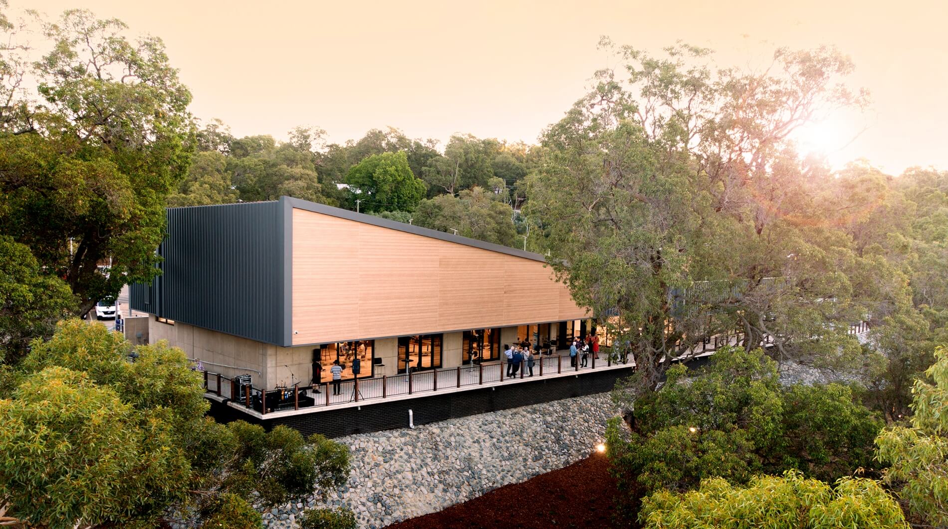 View of the exterior of Kalamunda Community Centre in February 2021