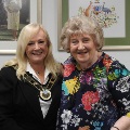 June/July 2021 Local Hero - Maureen Parkinson with Mayor Margaret Thomas