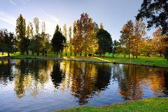 Stirk Park - Lake View of the lake at the start of autumn at Stirk Park located at Kalamunda