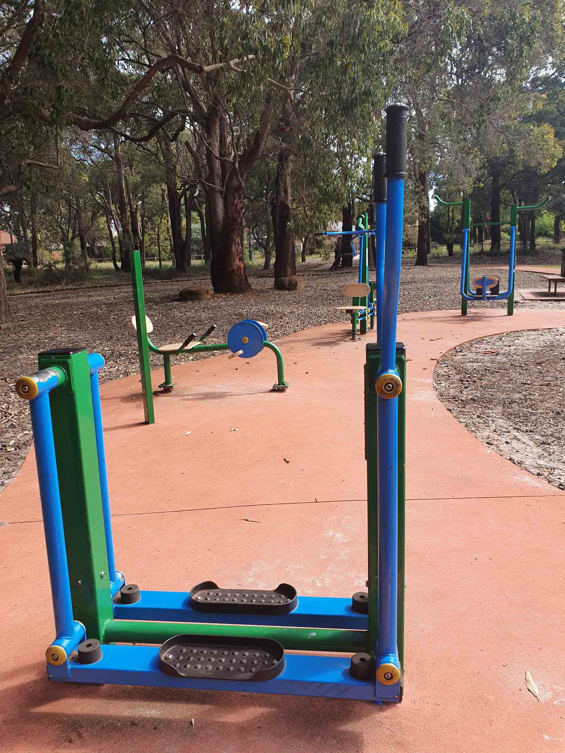 Fitness equipment at Bill Shaw in Lesmurdie