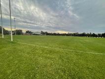 View of sport field from the cricket nets View of sport field from the cricket nets at Ray Owen