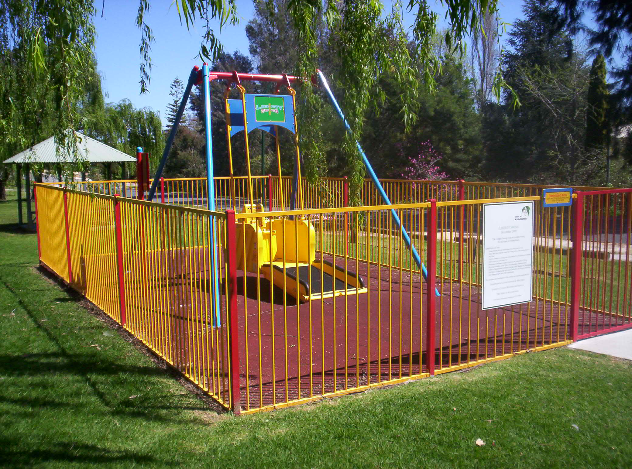 Liberty Swing located in Stirk Park in Kalamunda