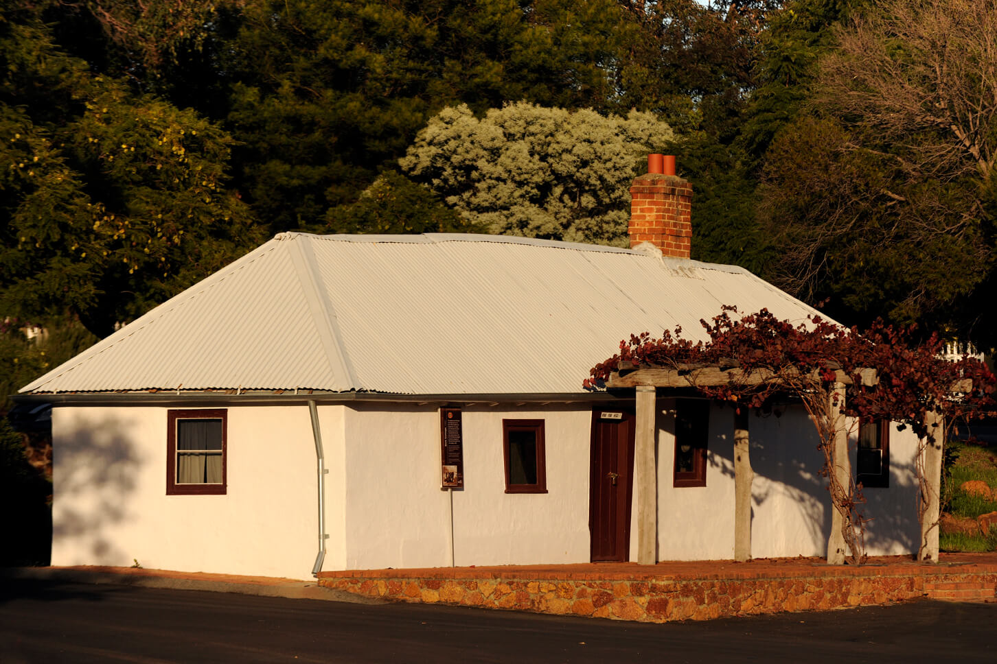 Stirk Cottage located on Canning Road in Kalamunda at Stirk Park