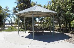 Outdoor seating available at Tyler Mews Park in Forrestfield