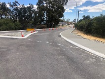 Maida Vale / Roe Highway roundabout footpath construction