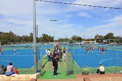 Ray Owen Sports Centre Image of Ray Owen Sports Centre - outside netball courts