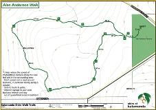 Map detailing Alan-Anderson walk trail