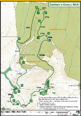 Map detailing Stathams Quarry walk trail