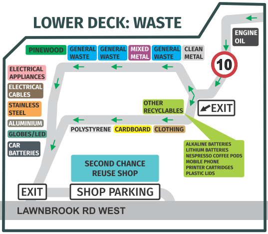 Lower Deck Waste Map Image